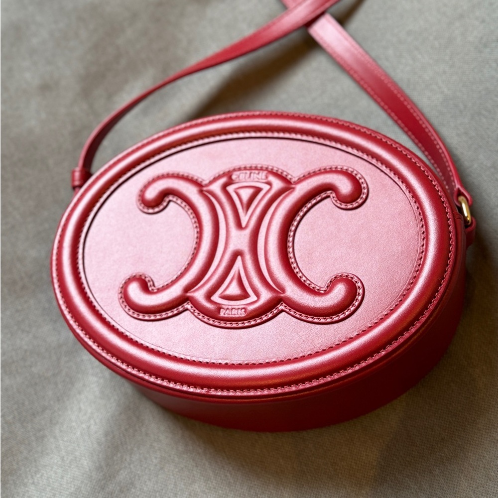 SOLD - CELINE Oval Triomphe Crossbody Bag - Picture 3 of 8